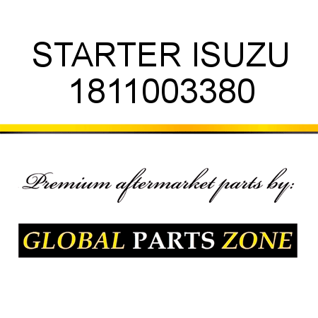 STARTER ISUZU 1811003380