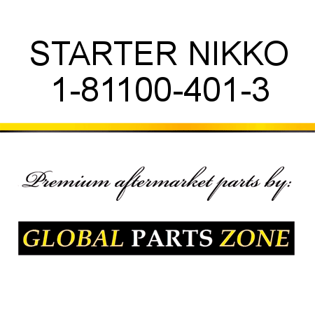 STARTER NIKKO 1-81100-401-3