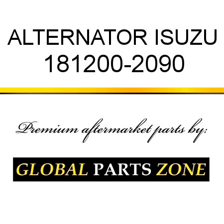 ALTERNATOR ISUZU 181200-2090