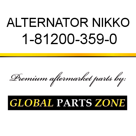 ALTERNATOR NIKKO 1-81200-359-0