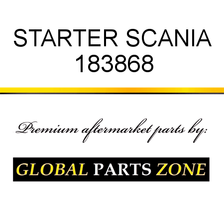STARTER SCANIA 183868