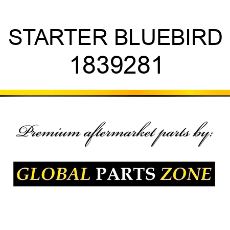 STARTER BLUEBIRD 1839281