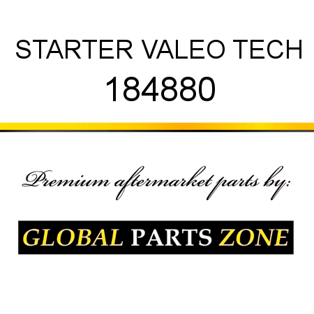 STARTER VALEO TECH 184880