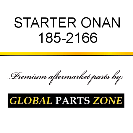 STARTER ONAN 185-2166