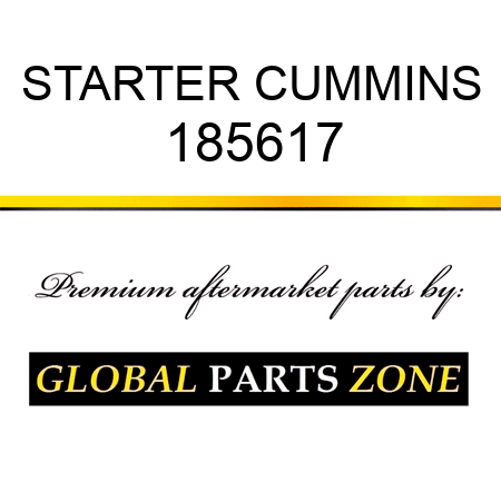 STARTER CUMMINS 185617