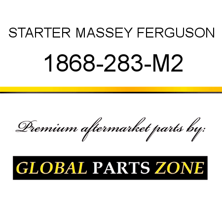 STARTER MASSEY FERGUSON 1868-283-M2