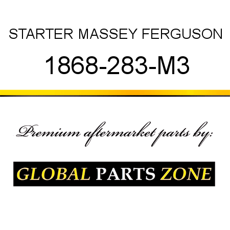 STARTER MASSEY FERGUSON 1868-283-M3