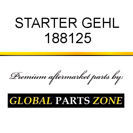 STARTER GEHL 188125