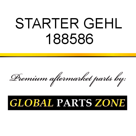 STARTER GEHL 188586