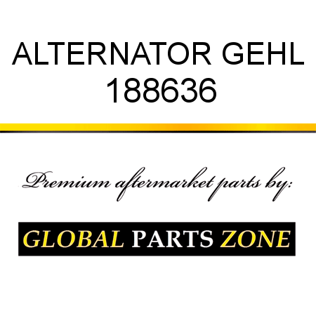 ALTERNATOR GEHL 188636