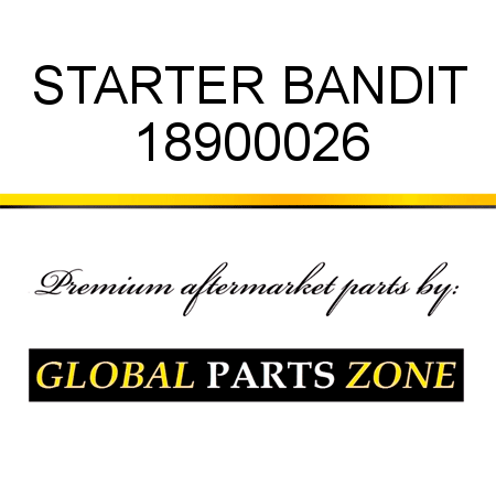 STARTER BANDIT 18900026