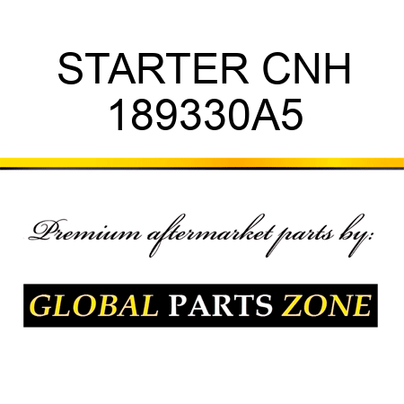 STARTER CNH 189330A5