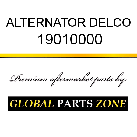 ALTERNATOR DELCO 19010000