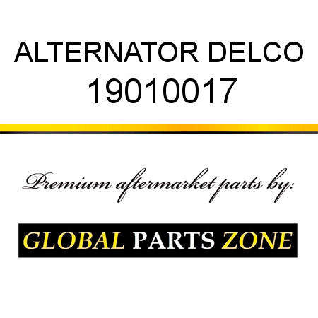 ALTERNATOR DELCO 19010017