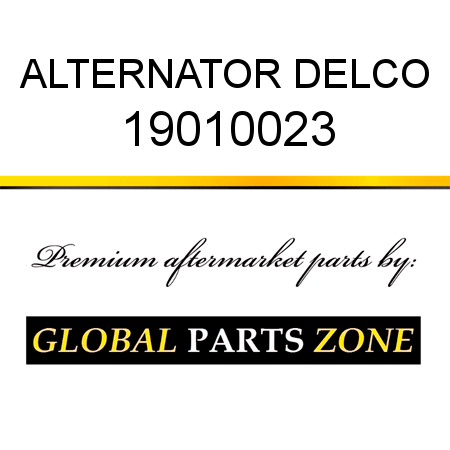 ALTERNATOR DELCO 19010023