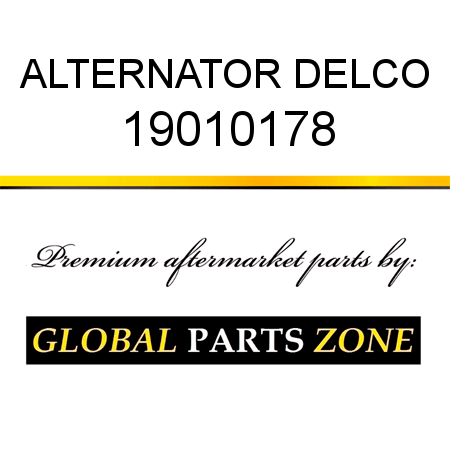 ALTERNATOR DELCO 19010178