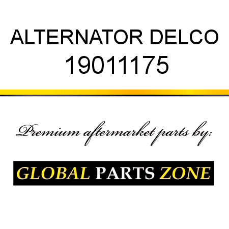 ALTERNATOR DELCO 19011175