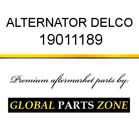 ALTERNATOR DELCO 19011189