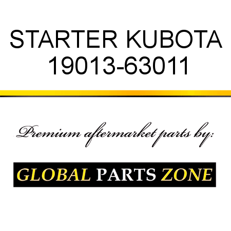 STARTER KUBOTA 19013-63011