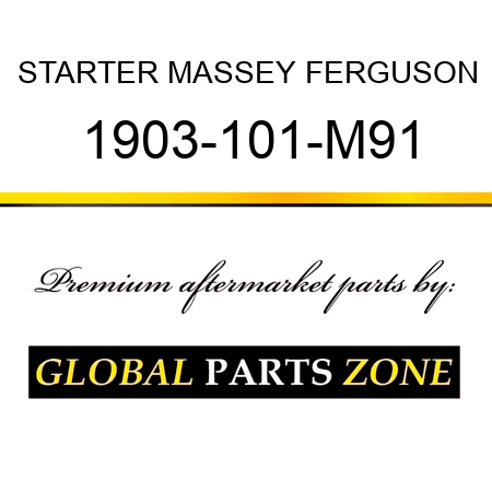 STARTER MASSEY FERGUSON 1903-101-M91