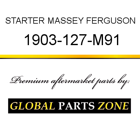 STARTER MASSEY FERGUSON 1903-127-M91