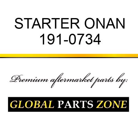 STARTER ONAN 191-0734