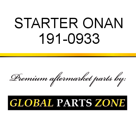 STARTER ONAN 191-0933