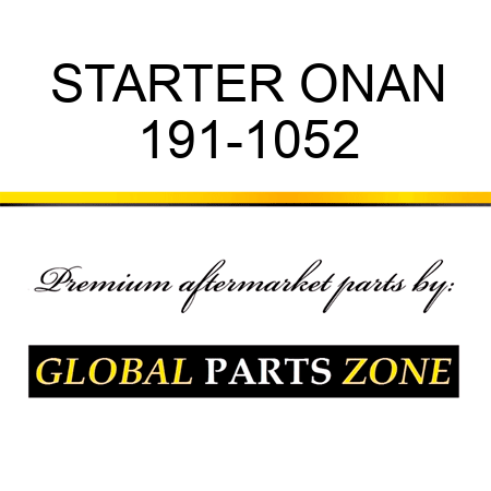 STARTER ONAN 191-1052