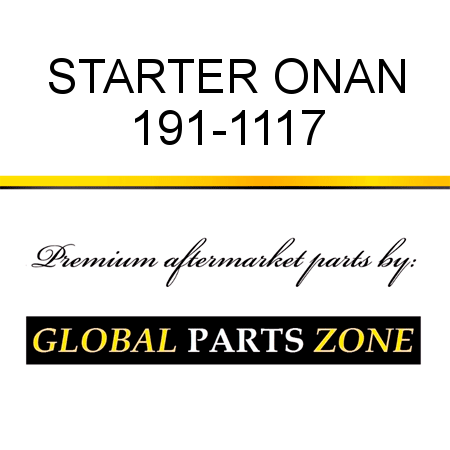 STARTER ONAN 191-1117