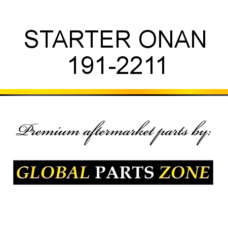 STARTER ONAN 191-2211