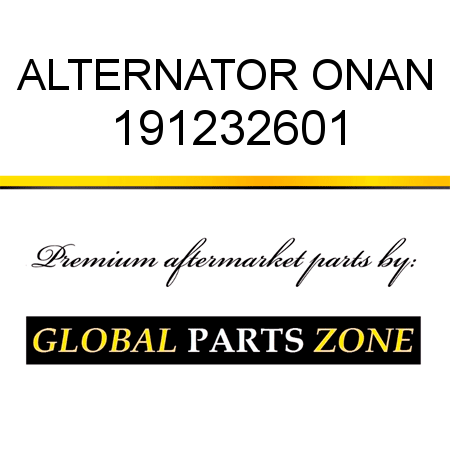 ALTERNATOR ONAN 191232601