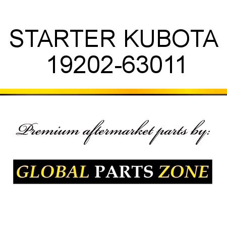 STARTER KUBOTA 19202-63011