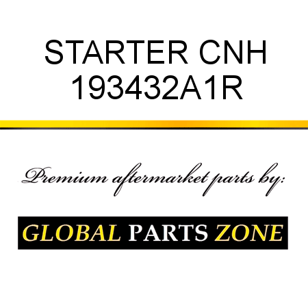 STARTER CNH 193432A1R