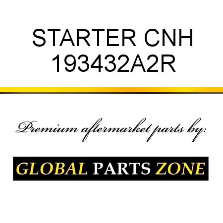 STARTER CNH 193432A2R