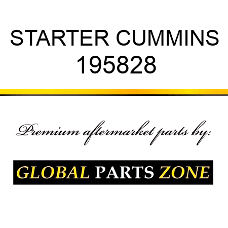 STARTER CUMMINS 195828