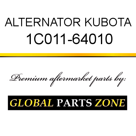 ALTERNATOR KUBOTA 1C011-64010