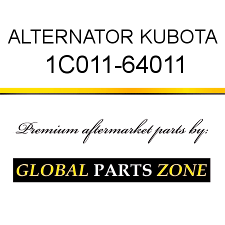 ALTERNATOR KUBOTA 1C011-64011