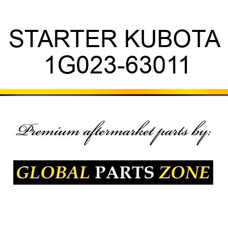 STARTER KUBOTA 1G023-63011