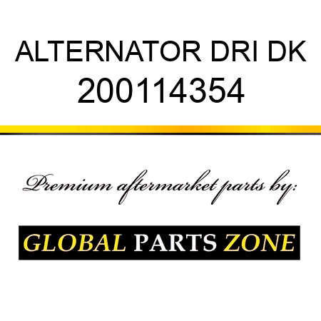 ALTERNATOR DRI DK 200114354