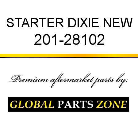 STARTER DIXIE NEW 201-28102