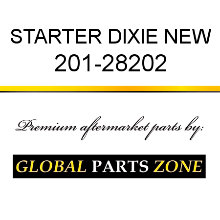 STARTER DIXIE NEW 201-28202