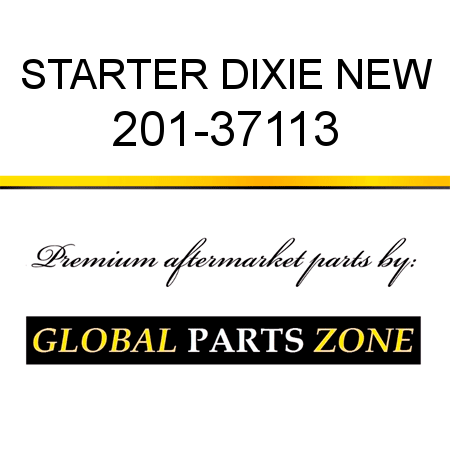 STARTER DIXIE NEW 201-37113