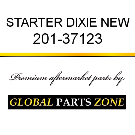 STARTER DIXIE NEW 201-37123