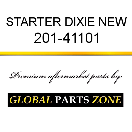 STARTER DIXIE NEW 201-41101