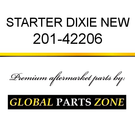 STARTER DIXIE NEW 201-42206