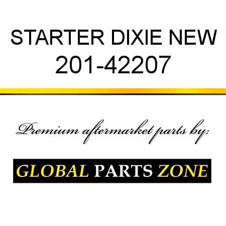 STARTER DIXIE NEW 201-42207