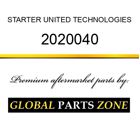 STARTER UNITED TECHNOLOGIES 2020040