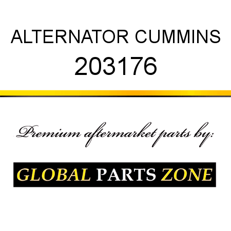 ALTERNATOR CUMMINS 203176