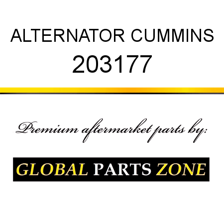 ALTERNATOR CUMMINS 203177