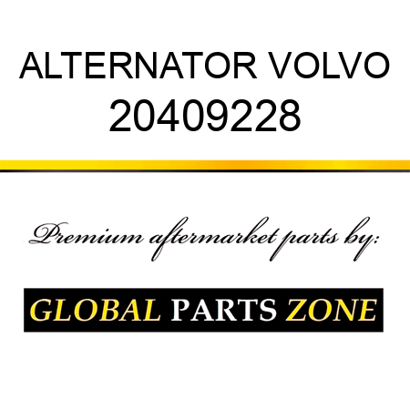 ALTERNATOR VOLVO 20409228